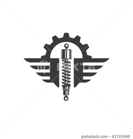 shock absorber wings  icon vector illustration design 81783098