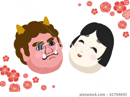 Setsubun - Good fortune and demon masks Setsubun - Good fortune and demon masks 81784693