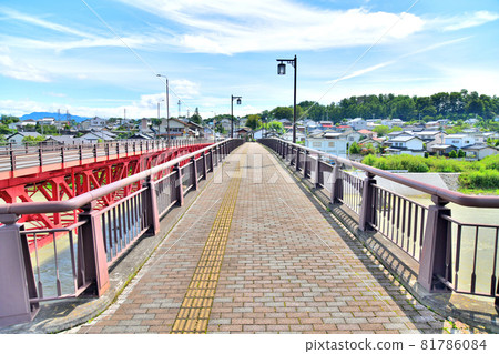 面向鹽灘的中津橋/千曲川（長野縣佐久市） [2021.9] 81786084