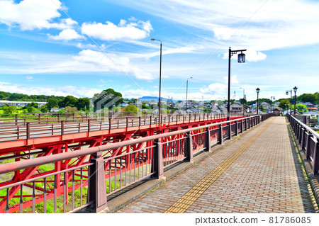 面向鹽灘的中津橋/千曲川（長野縣佐久市） [2021.9] 81786085