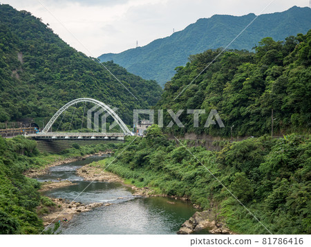 The scenery of Houtong, Taiwan 81786416