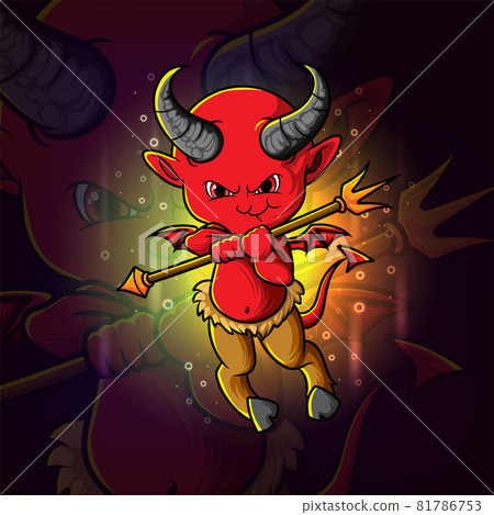 The baby demon with arrow esport logo design The baby demon with arrow esport logo design 81786753
