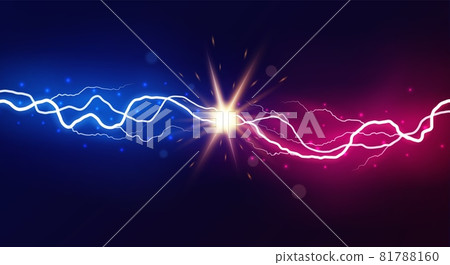Lightning collision vector Lightning collision vector 81788160