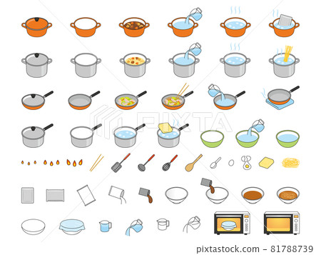 Cooking recipe parts set 81788739