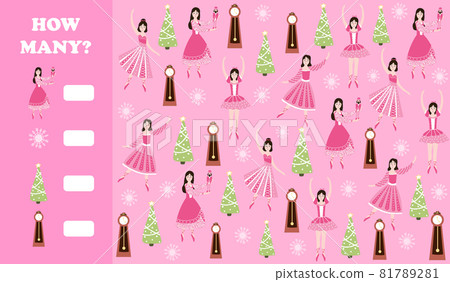 Christmas i spy game for kids with xmas eve and ballerina in cartoon style with gifts, printable worksheet for children Christmas i spy game for kids with xmas eve and ballerina in cartoon style with gifts, printable worksheet for children 81789281