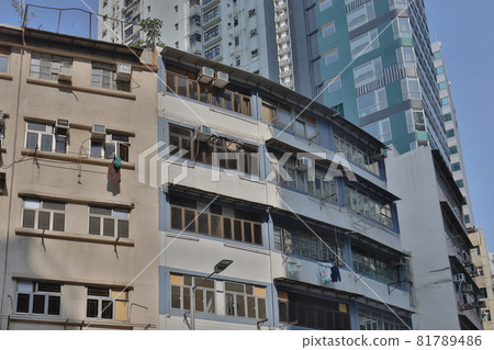 the old house, Tong Lau at Queens Road, Hong Kong 20 Seb 2021, the old house, Tong Lau at Queens Road, Hong Kong 20 Seb 2021, 81789486
