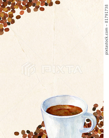 咖啡豆背景材質框架 81791738