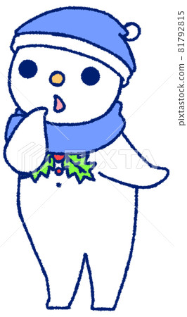 Mysterious snowman (blue) Mysterious snowman (blue) 81792815