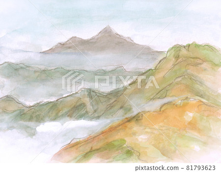 From the mountain snake escape pass in Japan [Autumn leaves] Climbing in October 81793623
