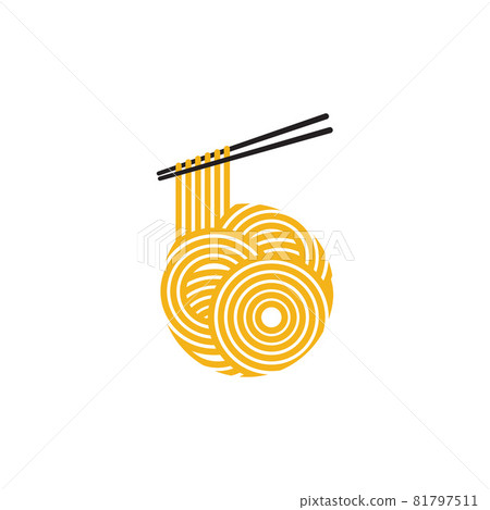 Noodles food sign symbol illustration Noodles food sign symbol illustration 81797511