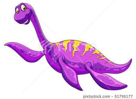 A pliosaurus dinosaur cartoon character 81798177