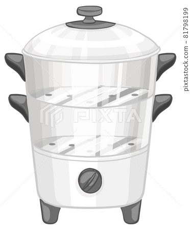 Food steamer isolated on white background 81798199