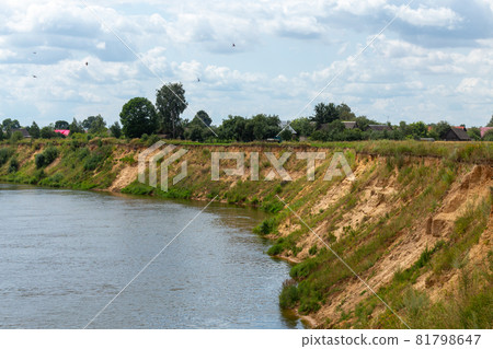 View on Winding river in rural area. View on Winding river in rural area. 81798647