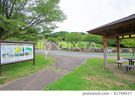 Nationally designated historic site Katsuyama Goten Ruins Park in Shimonoseki City 81799437