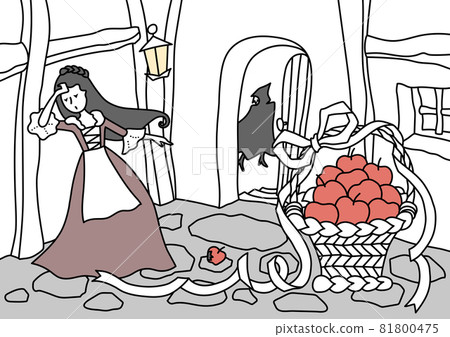 吃了毒蘋果的白雪公主顏色 81800475