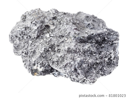 raw Graphite stone on white raw Graphite stone on white 81801023