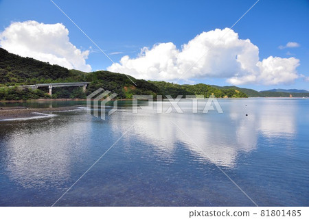 奄美大島，瀨戶內町久越平靜的海 81801485