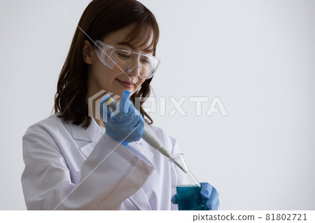 Researcher coronavirus new drug vaccine molecular model Researcher coronavirus new drug vaccine molecular model 81802721