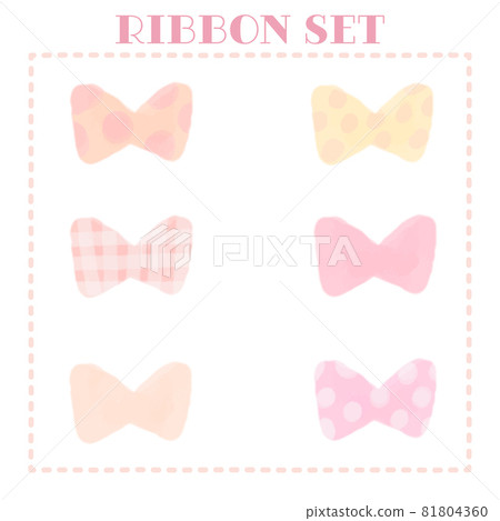 Soft pastel ribbon set - Stock Illustration [81804360] - PIXTA