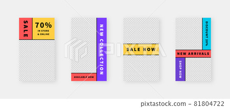 Social media template. Trendy editable social media stories template. Mockup isolated. Template design. Vector illustration. Social media template. Trendy editable social media stories template. Mockup isolated. Template design. Vector illustration. 81804722