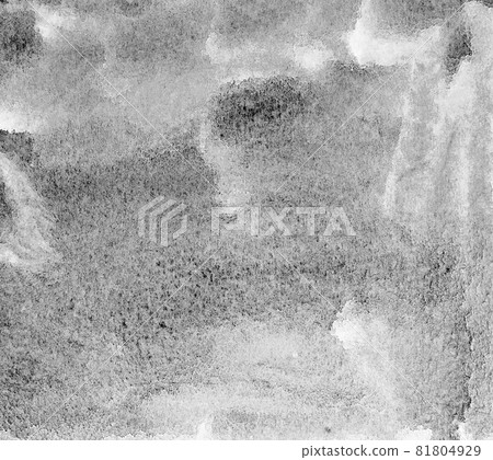Abstract watercolor on paper texture as background. In black and white toned. 81804929