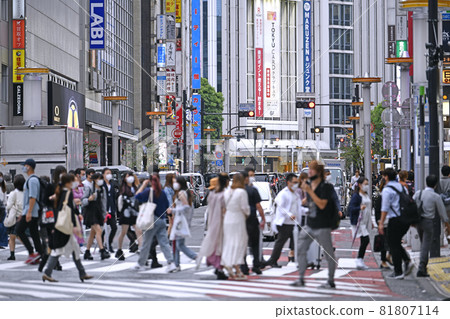Tokyo cityscape in Japan Relaxation of behavioral restrictions ... Not now, waste election ad balloon ... Shibuya is an angry crowd explosion = September 9 Tokyo cityscape in Japan Relaxation of behavioral restrictions ... Not now, waste election ad balloon ... Shibuya is an angry crowd explosion = September 9 81807114