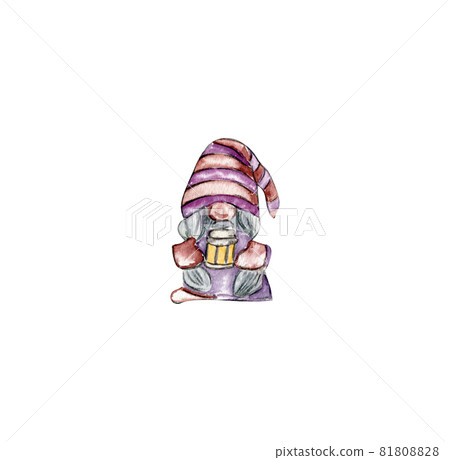 Watercolor halloween gnome Watercolor halloween gnome 81808828