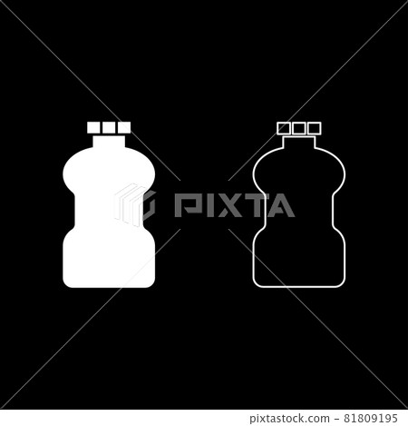 Plastic bottle Cleanser icon white color vector illustration flat style image set Plastic bottle Cleanser icon white color vector illustration flat style image set 81809195