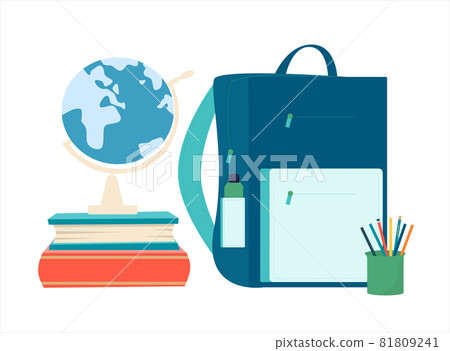 Illustration of school supplies. 81809241