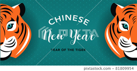 Chinese new year 2022 year of the tiger - Chinese zodiac symbol 81809954
