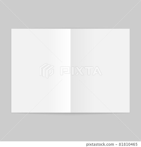 Blank open magazine template. Brochure mockup 81810465