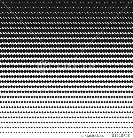 Halftone square black and white pattern. Geometric background wi Halftone square black and white pattern. Geometric background wi 81810708