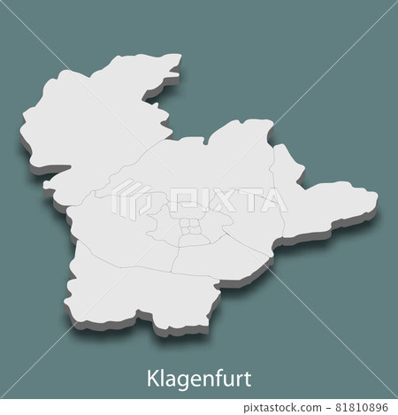 3d isometric map of Klagenfurt is a city of Austria 3d isometric map of Klagenfurt is a city of Austria 81810896