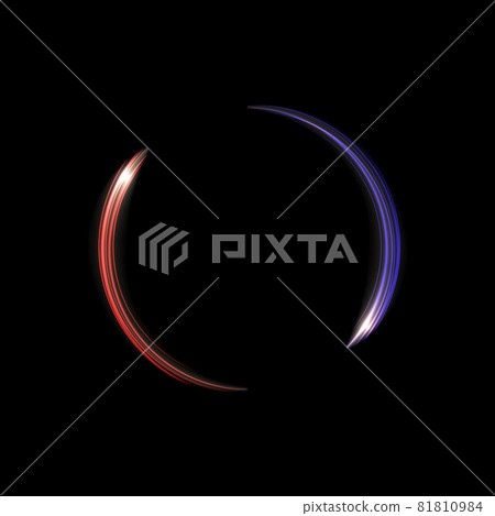 Glow light trail effect. Glowing flash trace isolated 81810984