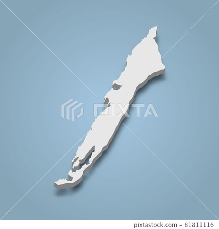 3d isometric map of Ambergris Caye is an island in Belize 3d isometric map of Ambergris Caye is an island in Belize 81811116