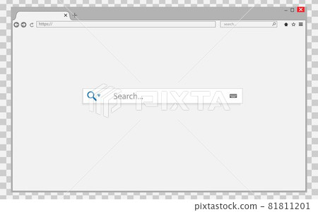 browser window on transparent background. Browser search. for your design browser window on transparent background. Browser search. for your design 81811201