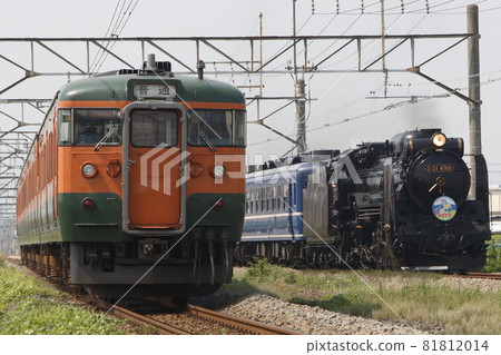 上越線SL水上（D51-498拖車） 81812014