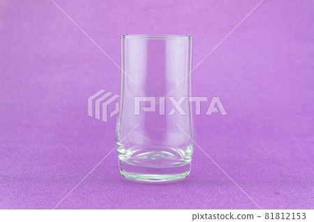 Glass of milk on colorful background Copy space 81812153
