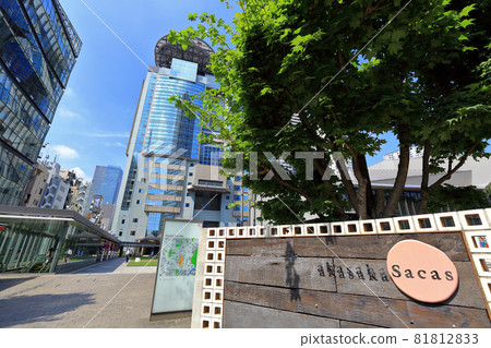Cityscape of Akasaka, Minato-ku, Tokyo TBS Broadcasting Center Big Hat 81812833