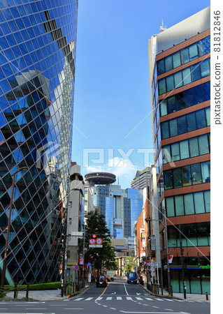 Cityscape of Nagatacho, Chiyoda-ku, Tokyo Sannoshita intersection 81812846