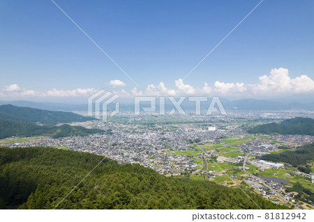 Summer scenery near Matsushiromachi, Nagano City Shinshu Summer scenery near Matsushiromachi, Nagano City Shinshu 81812942