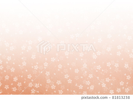 Tie-dye and cherry blossom pattern on Japanese paper / orange Gradation background material that darkens from top to bottom Horizontal other colors available Tie-dye and cherry blossom pattern on Japanese paper / orange Gradation background material that darkens from top to bottom Horizontal other colors available 81813238