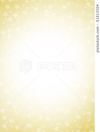 Tie-dye and cherry blossom pattern on Japanese paper / Yellow Gradation background material that radiates from the center Other colors are available Tie-dye and cherry blossom pattern on Japanese paper / Yellow Gradation background material that radiates from the center Other colors are available 81813504