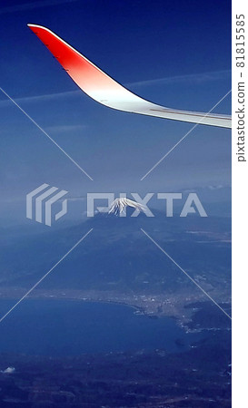 Taken from the plane Mt. Fuji Taken from the plane Mt. Fuji 81815585