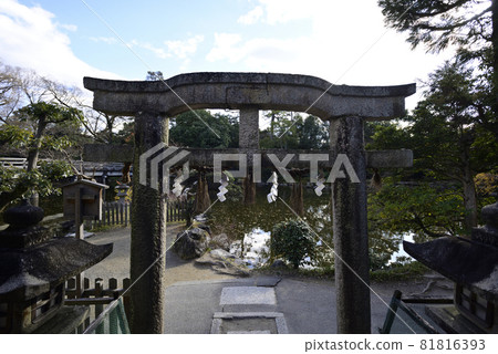 Kyoto Gyoen Itsukushima Shrine Karahafu Torii Kyoto Gyoen Itsukushima Shrine Karahafu Torii 81816393