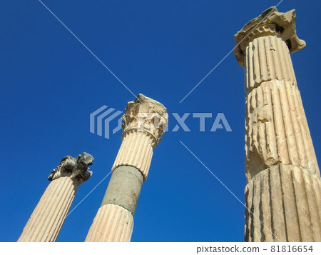 Ephesus Ruins and Blue Sky-Turkey- 81816654