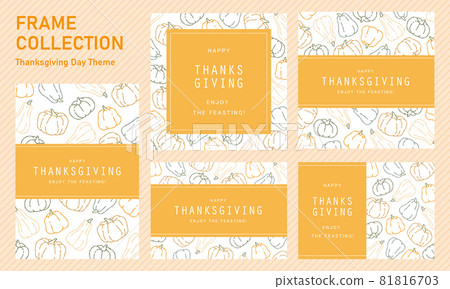 Thanksgiving Thanksgiving colorful pumpkin message card frame Thanksgiving Thanksgiving colorful pumpkin message card frame 81816703
