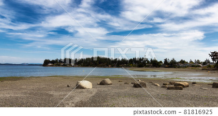 View of a scenic shore on the west coast of pacific ocean 81816925