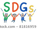 SDGs characters and illustrations 81816959