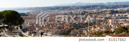 Image of european city Nice with apartment view of sea Image of european city Nice with apartment view of sea 81817882